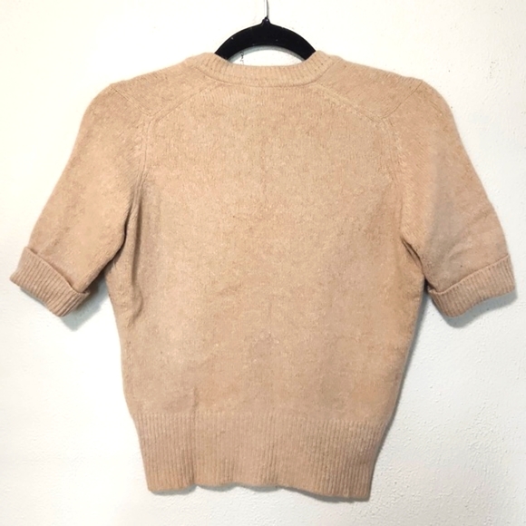 Vintage St Michael Lambswool Angora Short Sleeve Sweater Made in UK Size Small - Picture 3 of 9